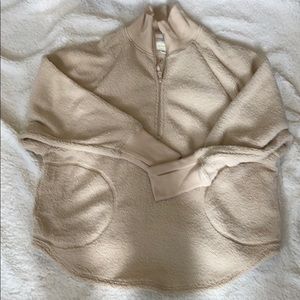 Aerie Offline Sherpa Oversized Quarter Zip